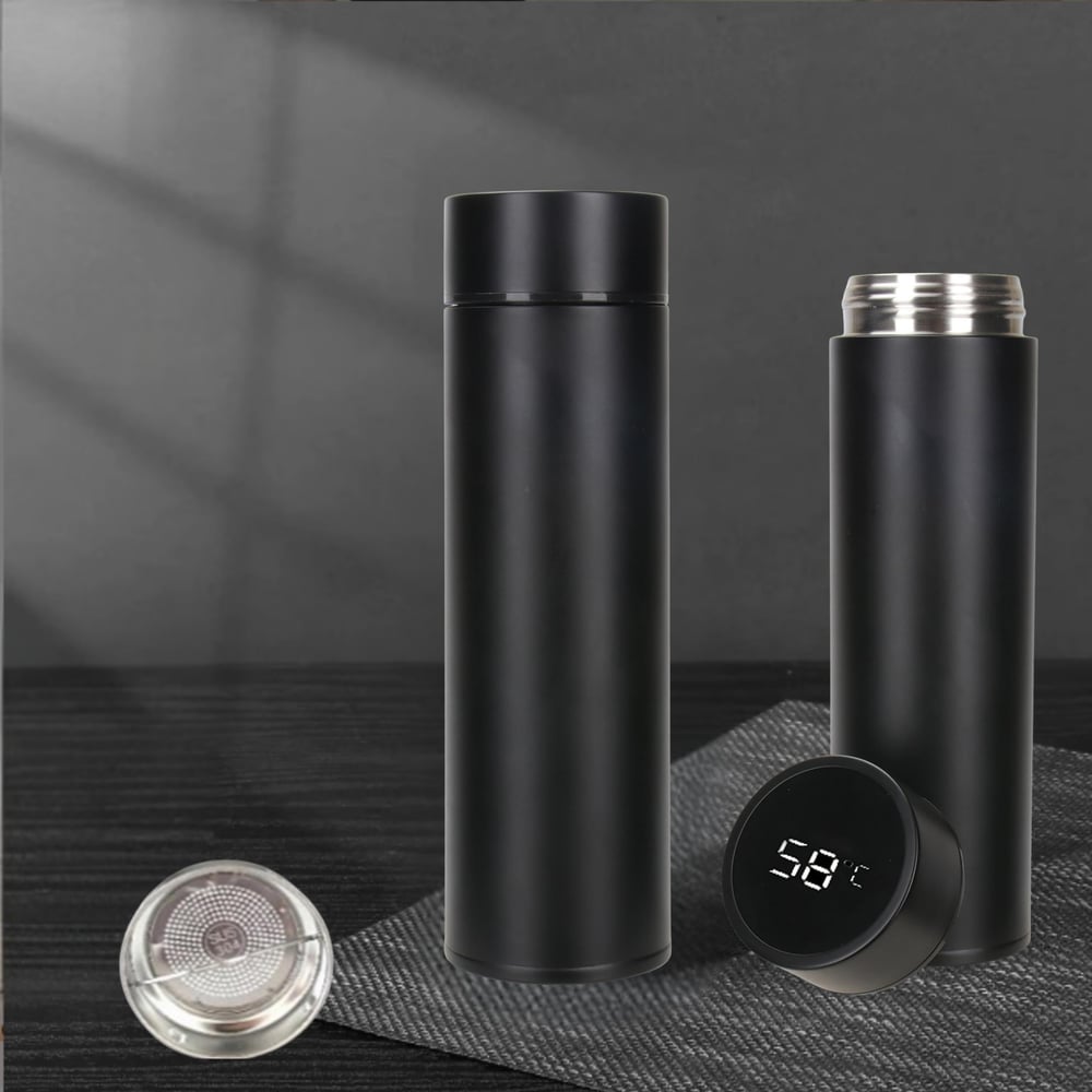 Çelik Dijital Led Sıcaklık Göstergeli Akıllı Termos Matara 400 ml