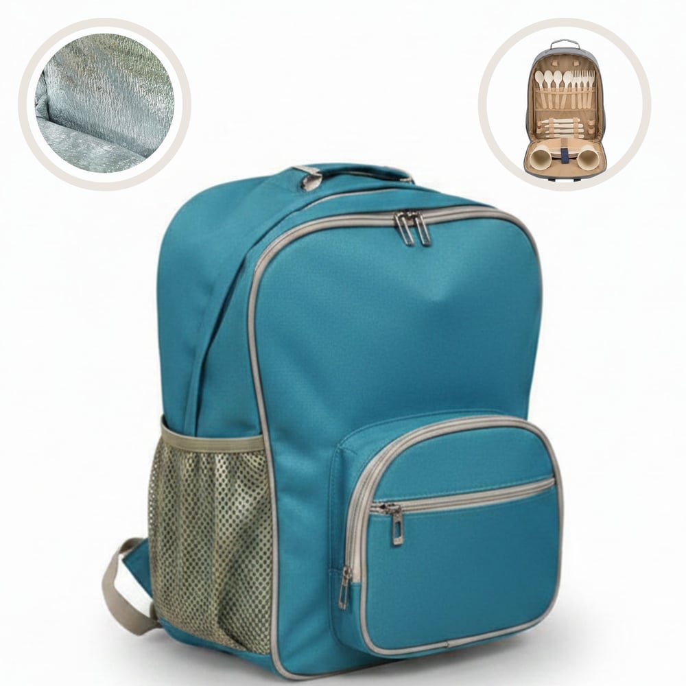 Termal Piknik Sırt Çantası 20 LT – İzolasyonlu Bölmeli Outdoor & Kamp Çantası