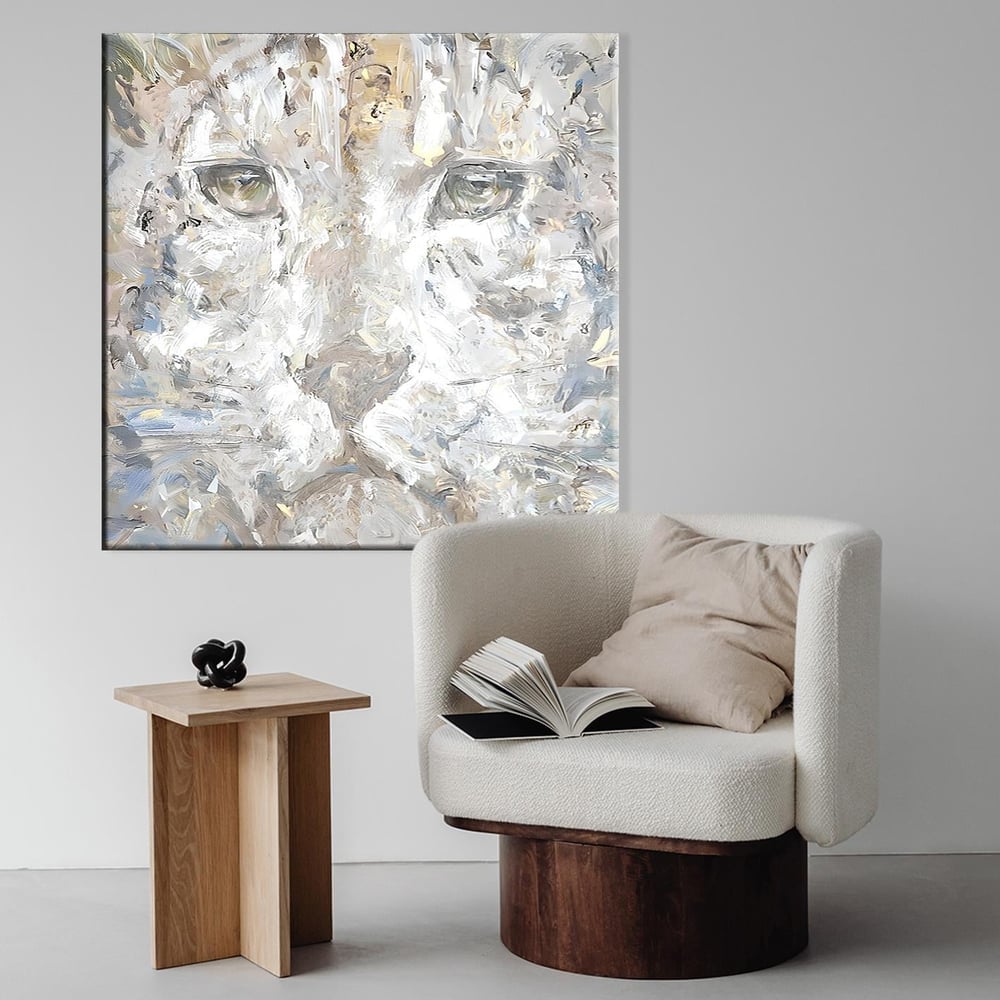 Leopar | Yağlı boya Dokulu Kanvas Baskı