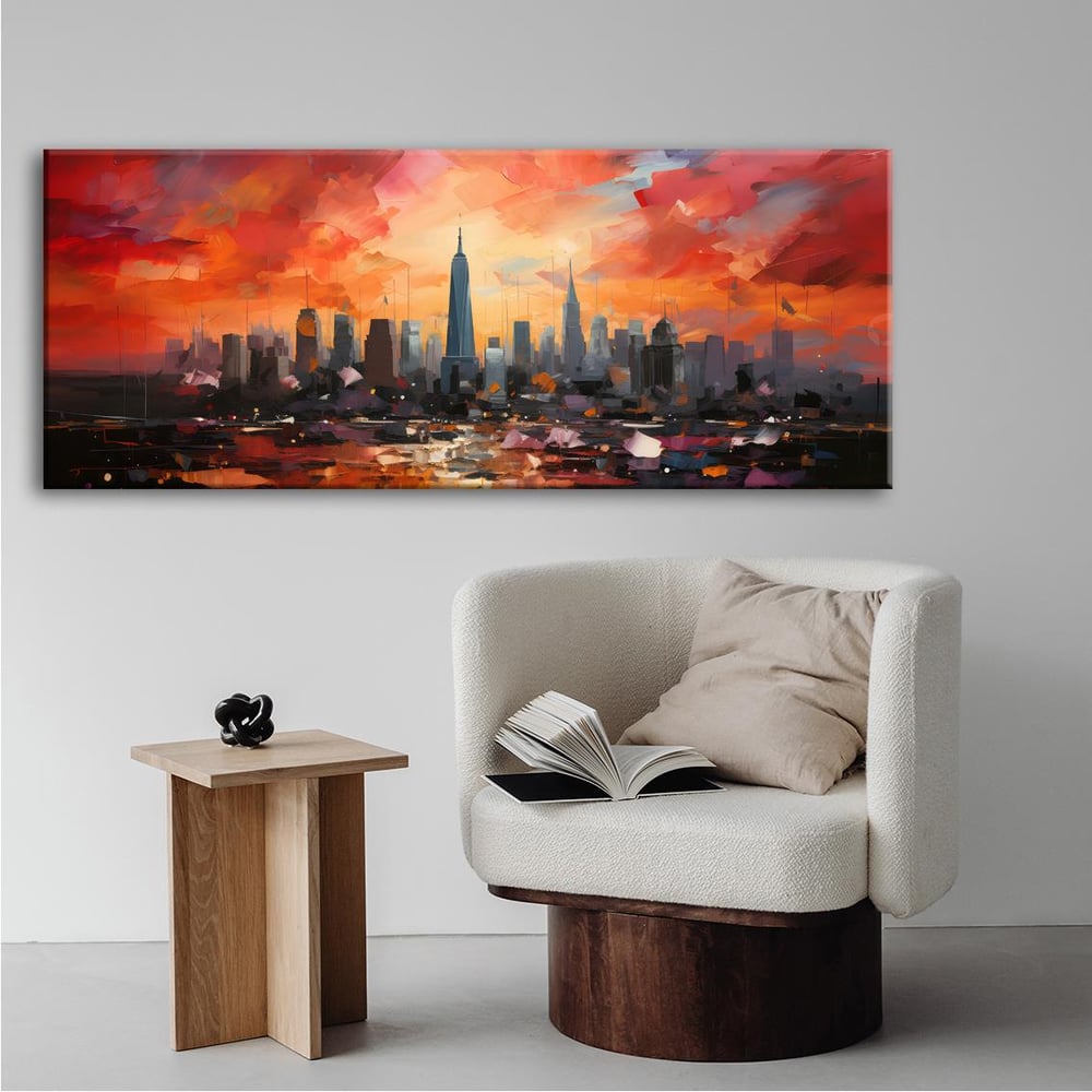 New York City | Yağlı boya Dokulu Kanvas Baskı