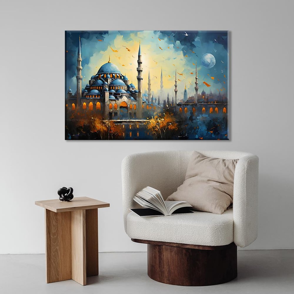 Sultan Ahmet Camii | Yağlı boya Dokulu Kanvas Baskı