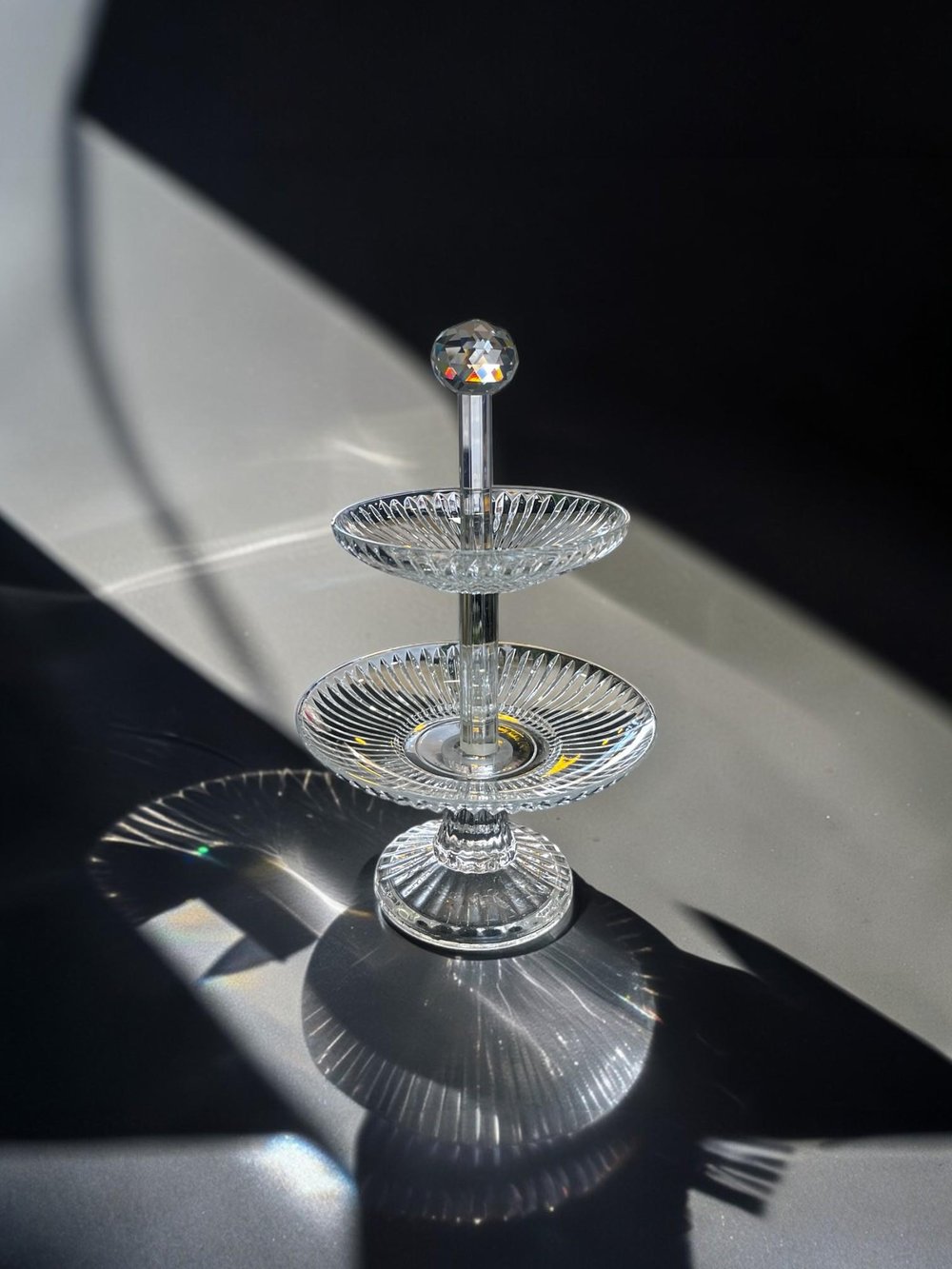 2 Katlı Lokumluk Küçük Boy Dik Kesme Şeffaf