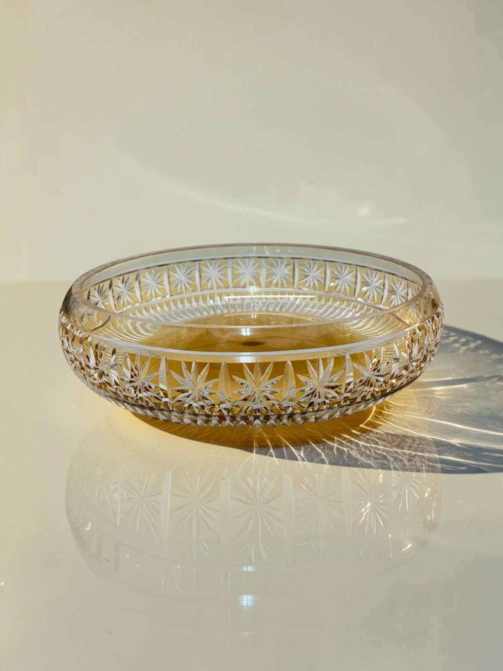 28CM NİLÜFER KASE ORİON DEKOR AMBER AYAKSIZ