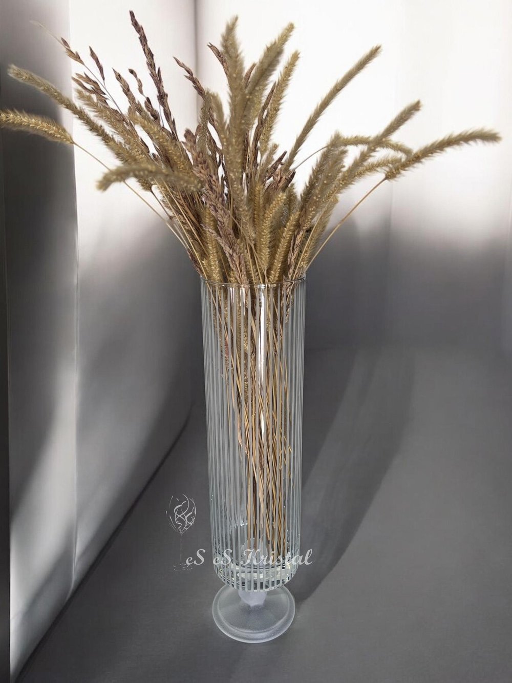 Botanic Vazo 27 Cm Ayaklı İnce Dik Kesme Mat