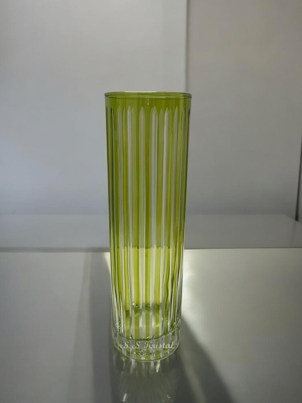 Botanic Vazo 27 Cm Ayaksız Dik Kesme Açık Yeşil
