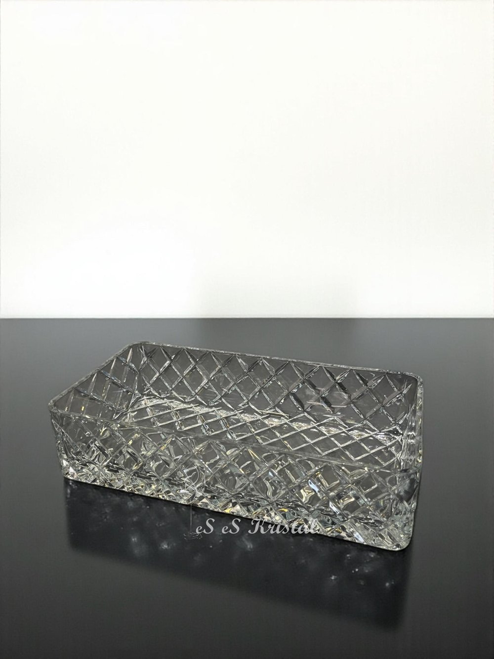 DERİN DİKDÖRTGEN TABAK KAFES DEKOR ŞEFFAF