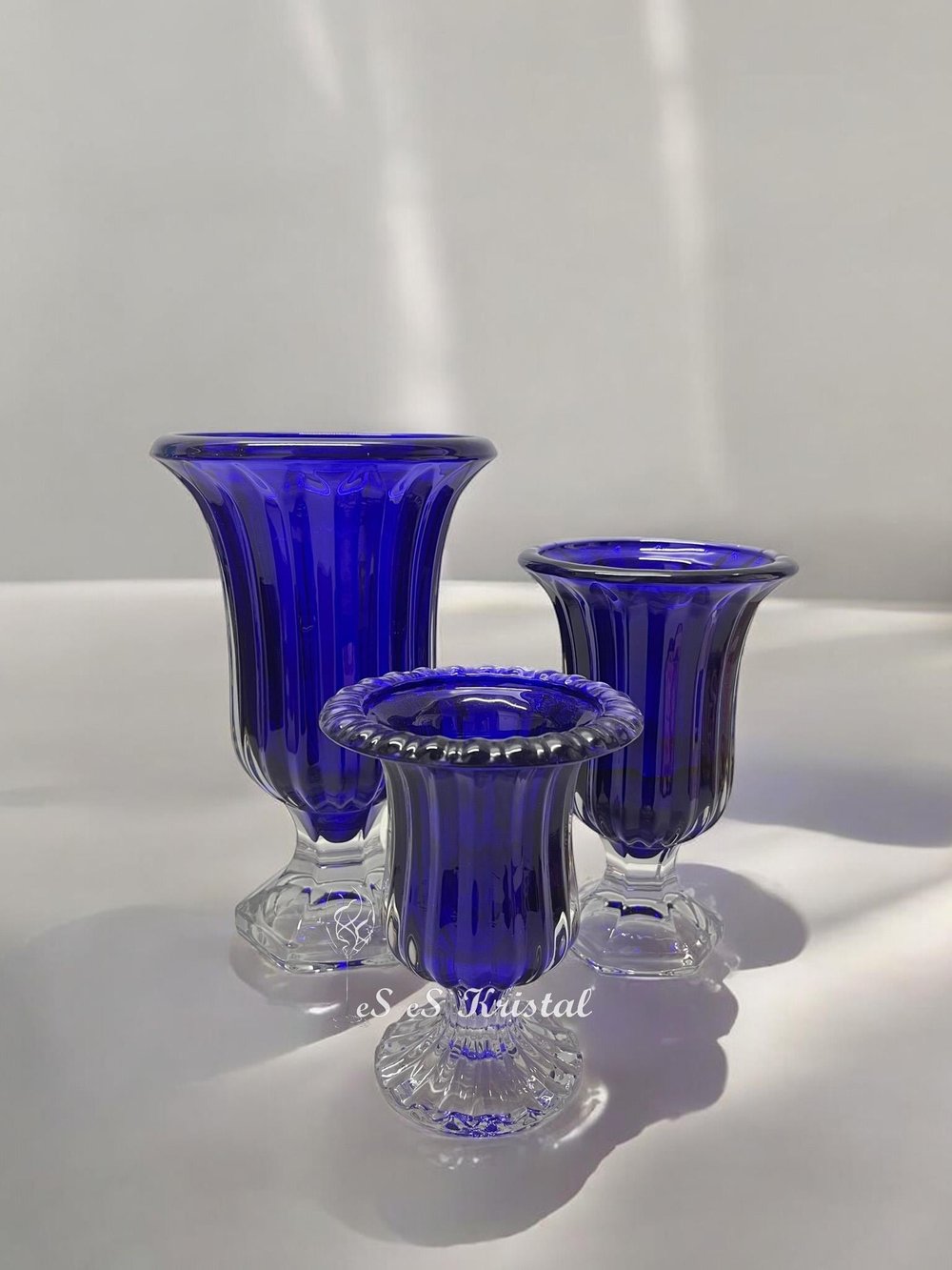 Diamond Vazo 23 Cm Sadecam Mavi