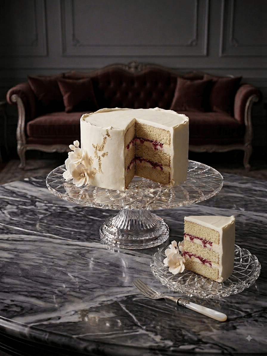 Düz Cam Tabak Ayaklı 28 Cm Kafes Şeffaf