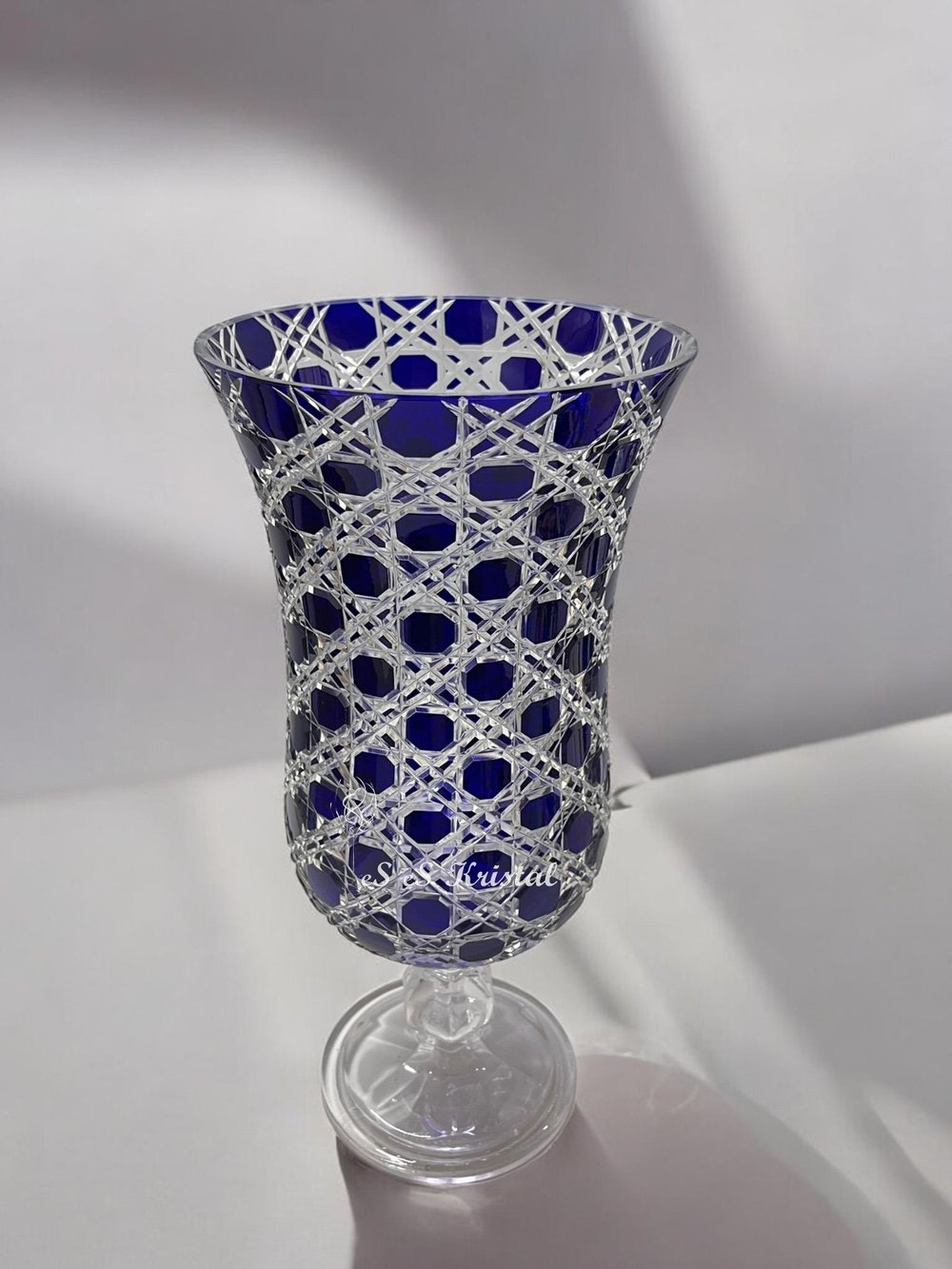 Lavin Vazo Uzun 35 Cm Hasır Mavi