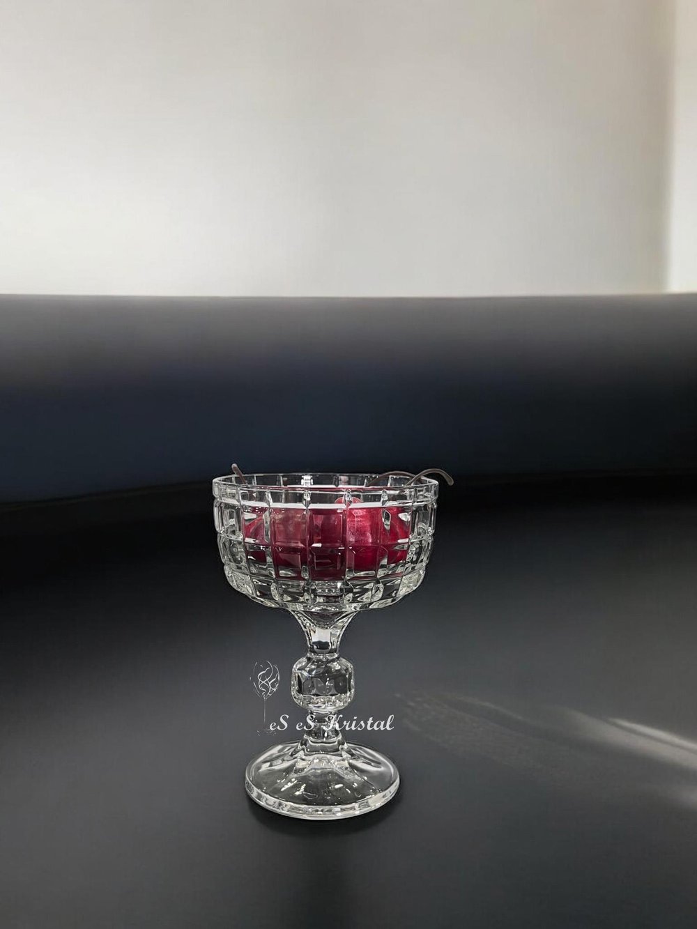 Uzun Ayaklı Dondurmalık Kare Şeffaf