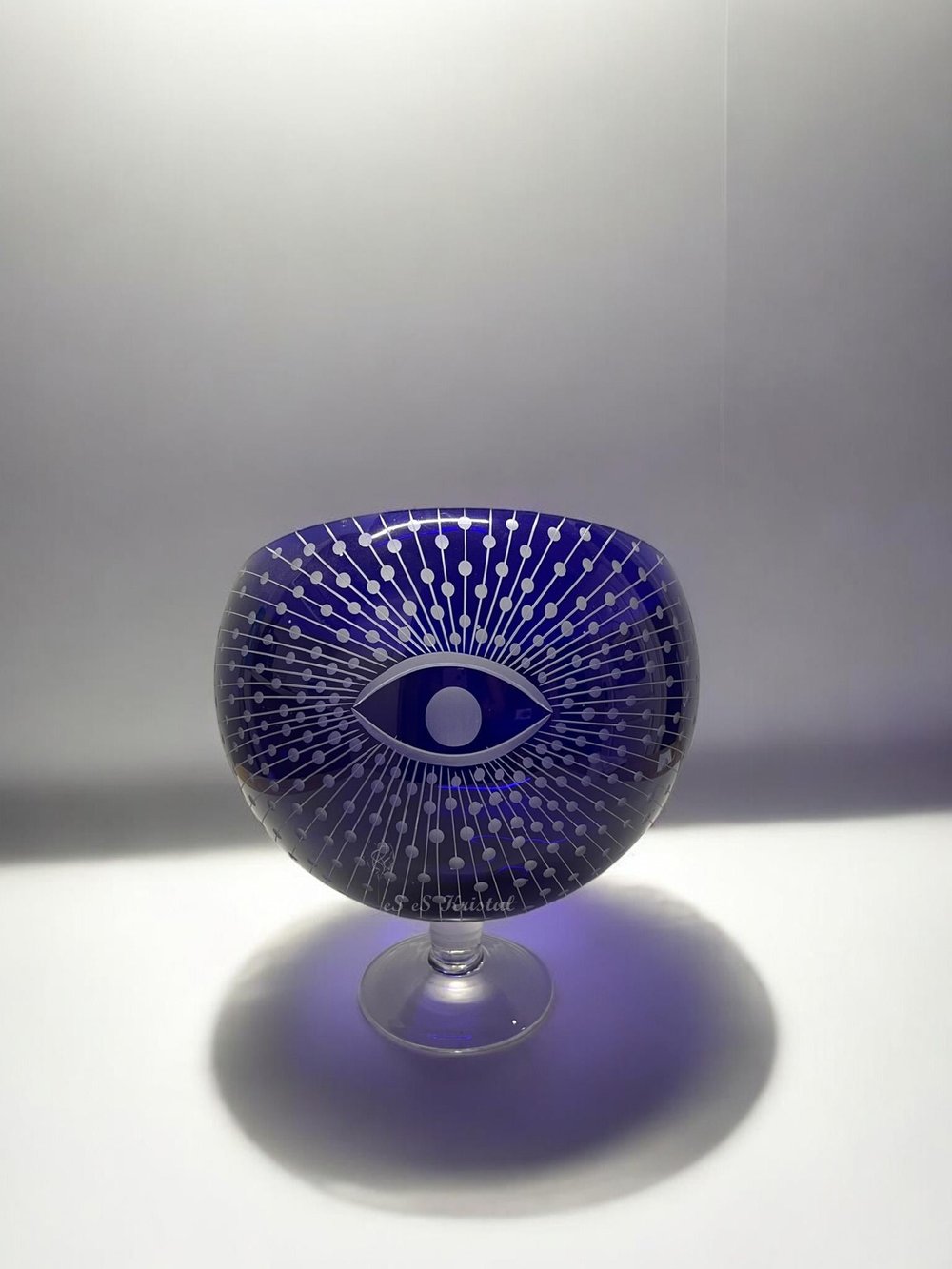 Yarım Ay 19 Cm Nazar Boncuğu Mavi