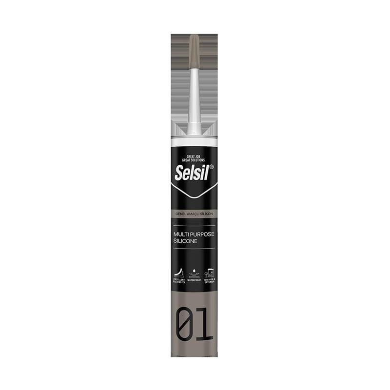 Silikon ve MastiklerSEL100018SELSIL 01 GENEL AMACLI SILIKON 280 GR SIYAH