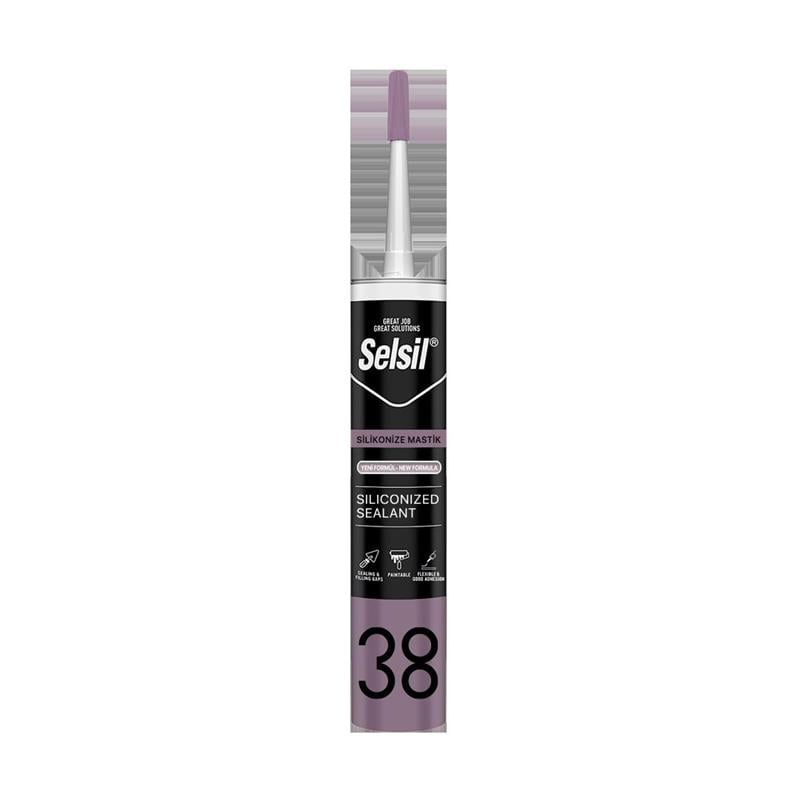 Silikon ve MastiklerSEL100031SELSIL 38 SILIKONIZE MASTIK 500 G SIYAH