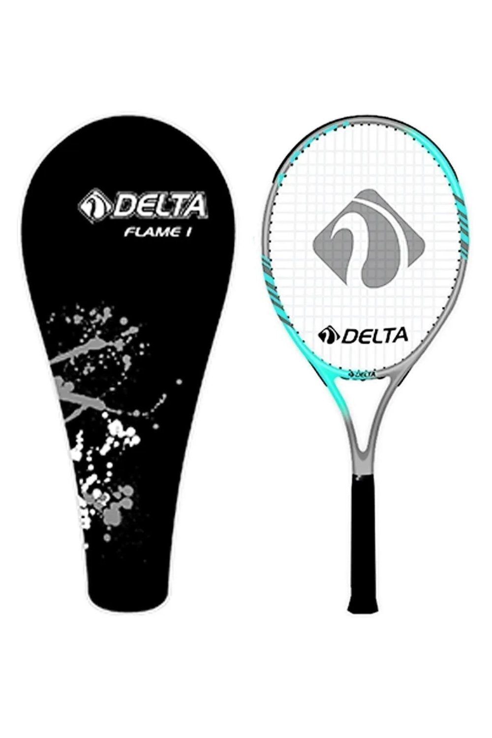 FLAME 27 İnç Tek Parça Üretim L1 Kort Maç Tenis Raketi + Deluxe Kort Tenis Çantası