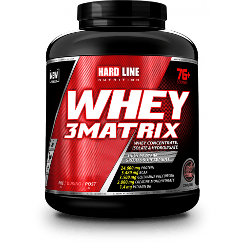 Hardline Whey 3 Matrix Protein Tozu Çilekli 2300 Gr