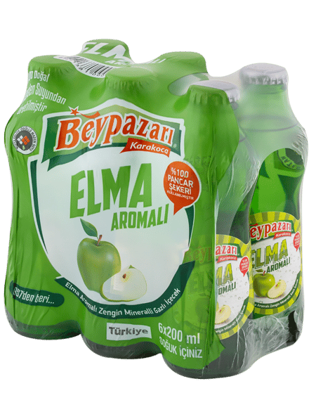 BEYPAZARI ELMA AROMALI MADEN SUYU 6x200ML