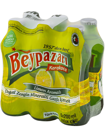 BEYPAZARI LİMON AROMALI MADEN SUYU 6x200ML