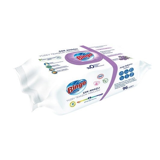 Bingo Yüzey Temizleme Havlusu Lavanta 96'lı