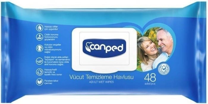 Canped Vücut Temizleme Havlusu 48li