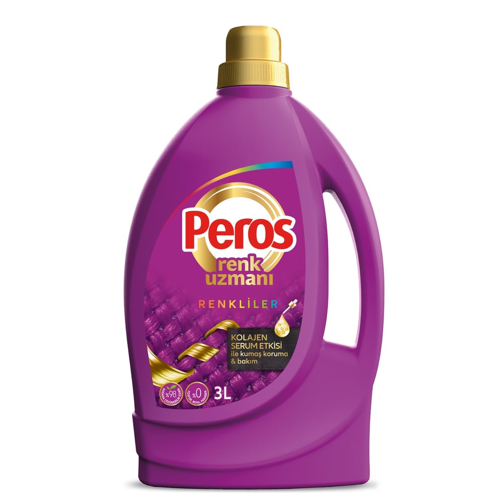 Peros Sıvı Çamaşır Deterjanı Renkliler 3 lt