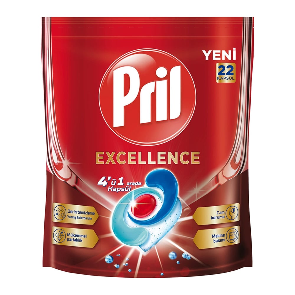Pril Excellence Bulaşık Kapsülü 22'li