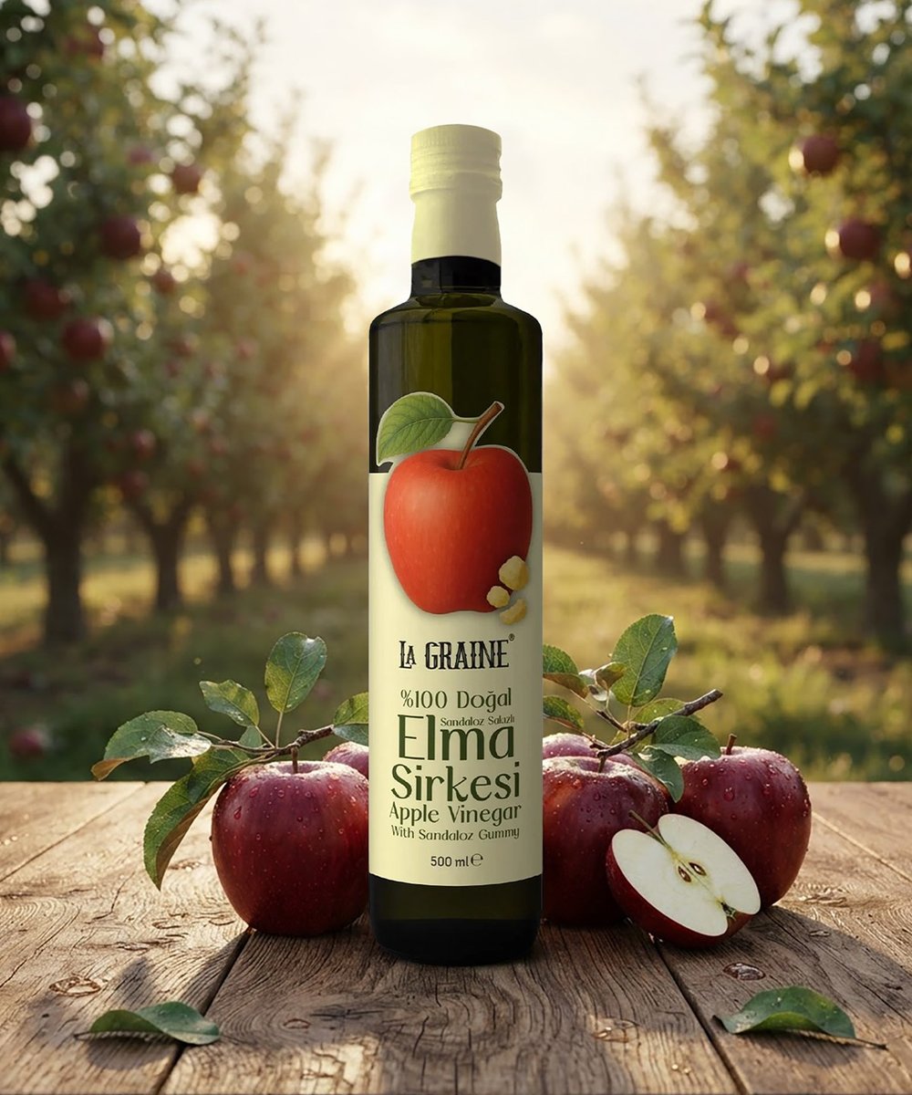 Sandaloz Sakızlı Elma Sirkesi 500 Ml