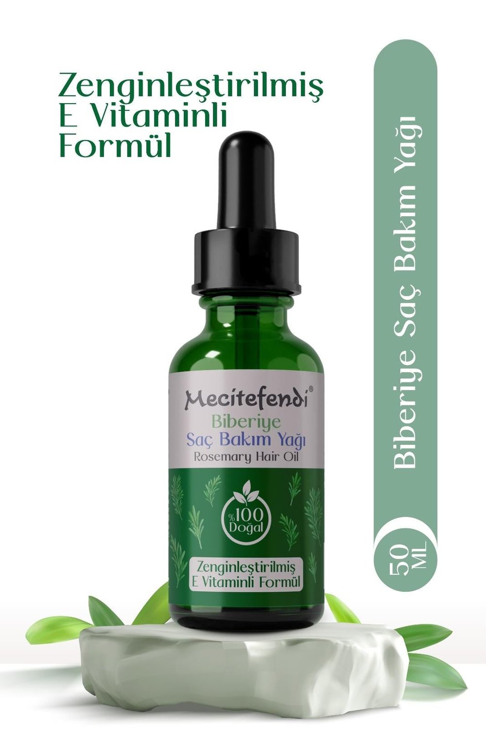 %100 Doğal Biberiye Saç Bakım Yağı 50 Ml