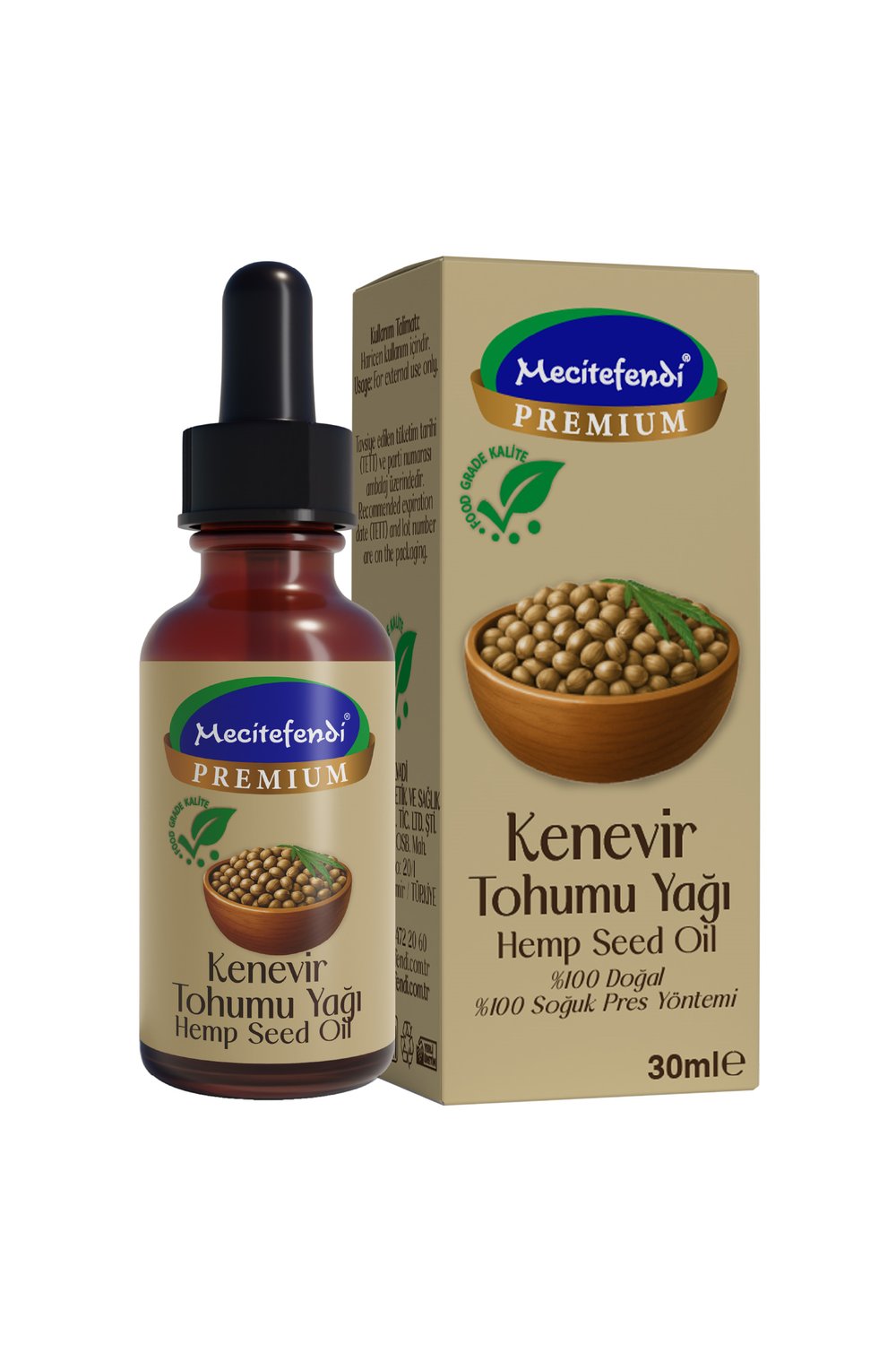 Mecitefendi Kenevir Tohumu Yağı 30 Ml
