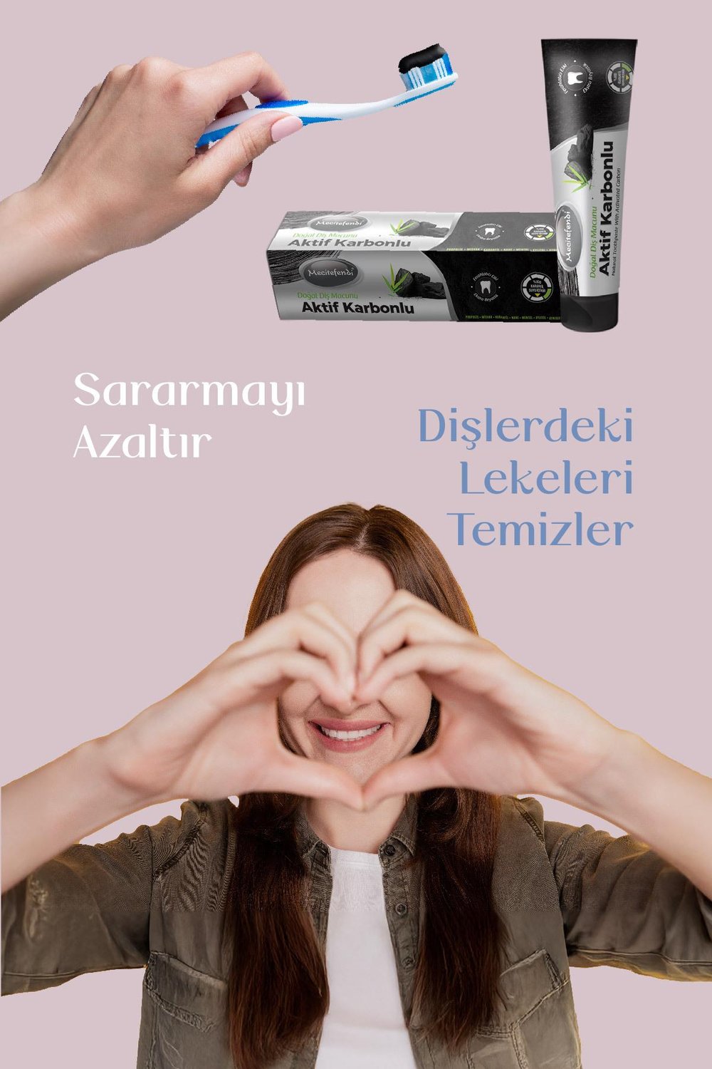 MECİTEFENDİ AKTİF KARBONLU DİŞ MACUNU 75 ML 