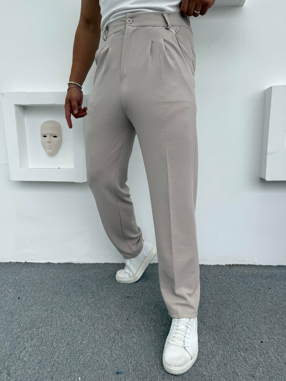 CRAP PİLELİ BAGGY PANTOLON GRİ