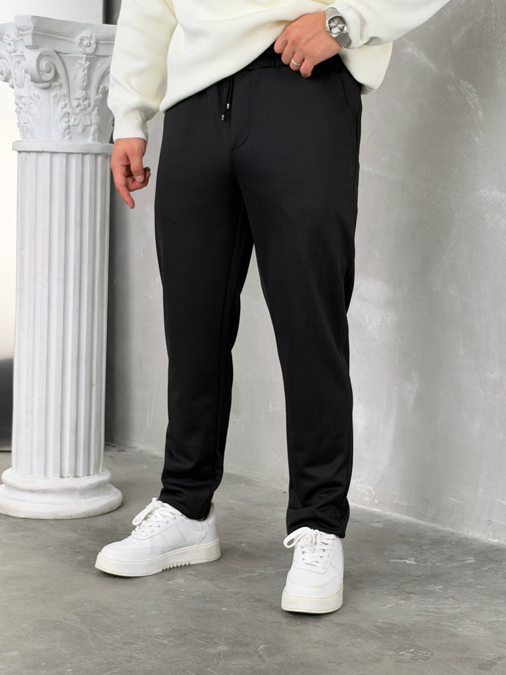 Gramajlı Jogger Pantolon Siyah