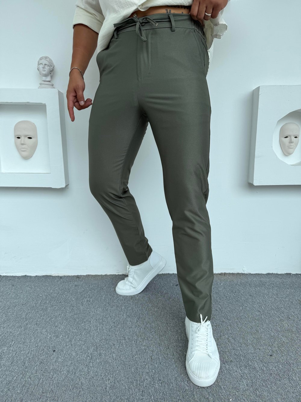 PARAŞÜT KUMAŞ REGULAR KALIP PANTOLON HAKİ