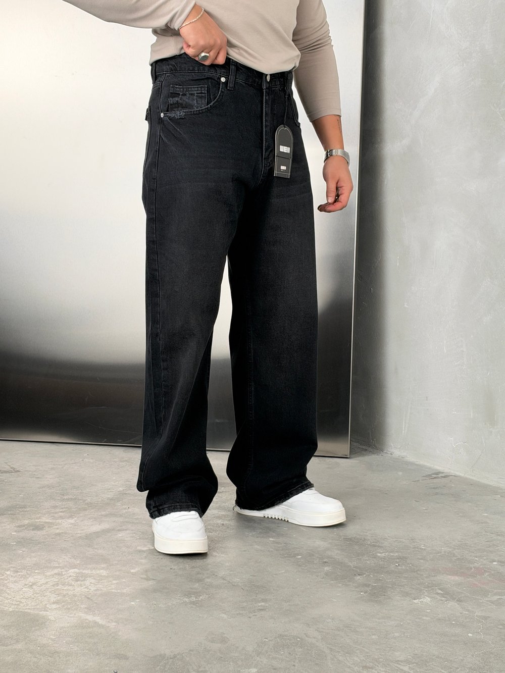 W11 Süper Baggy Kot Pantolon Antrasit