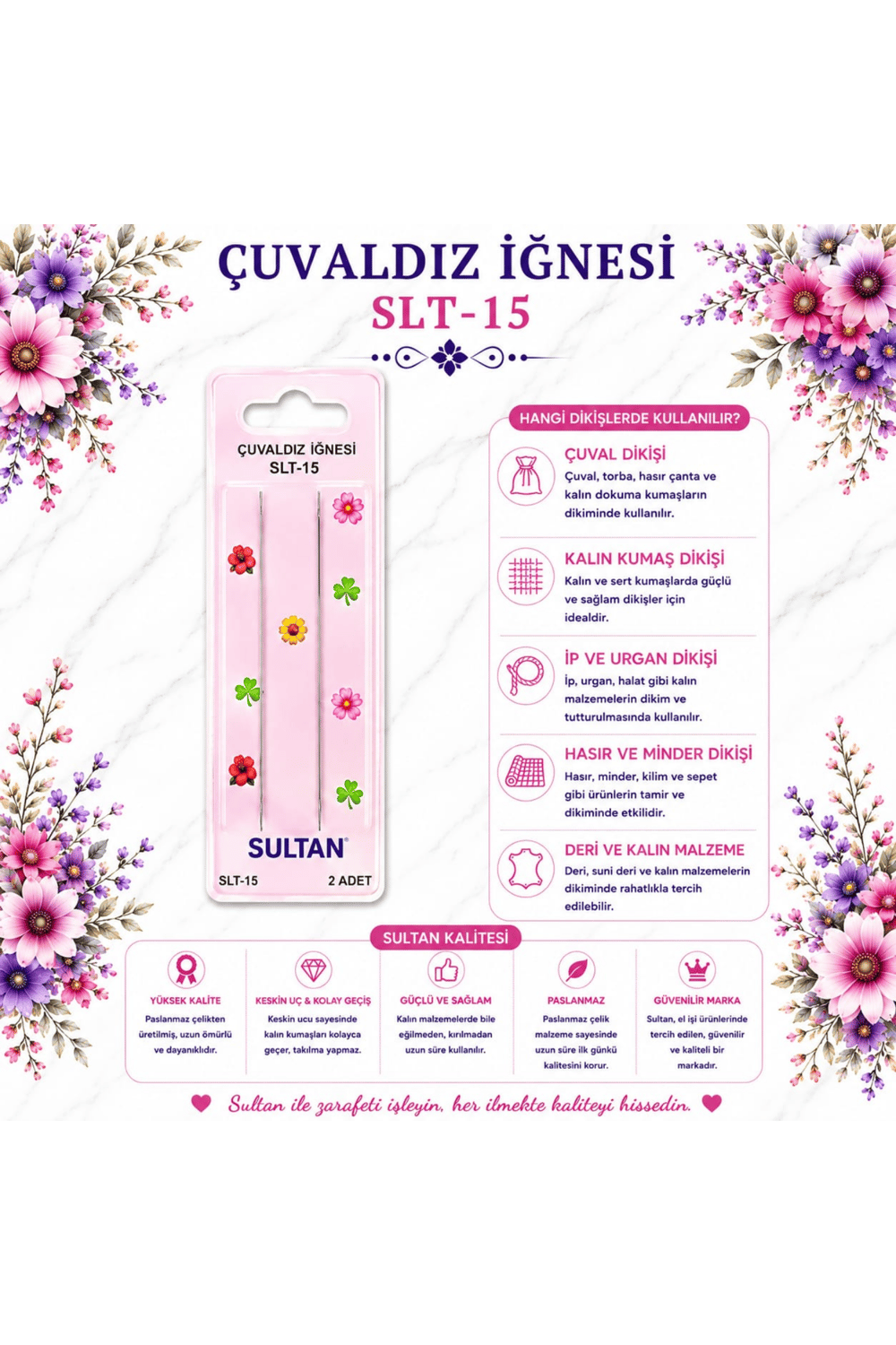 SULTAN ÇUVALDIZ [2 ADET] SLT-15