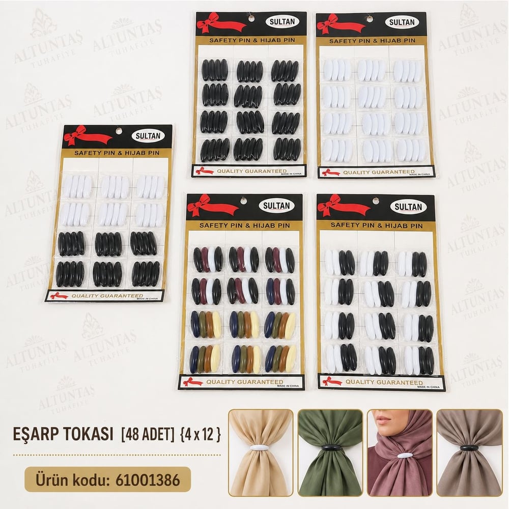 EŞARP TOKASI [48 ADET] {4 x 12 }