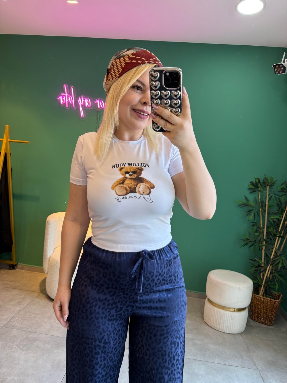 Teddy Beyaz Crop