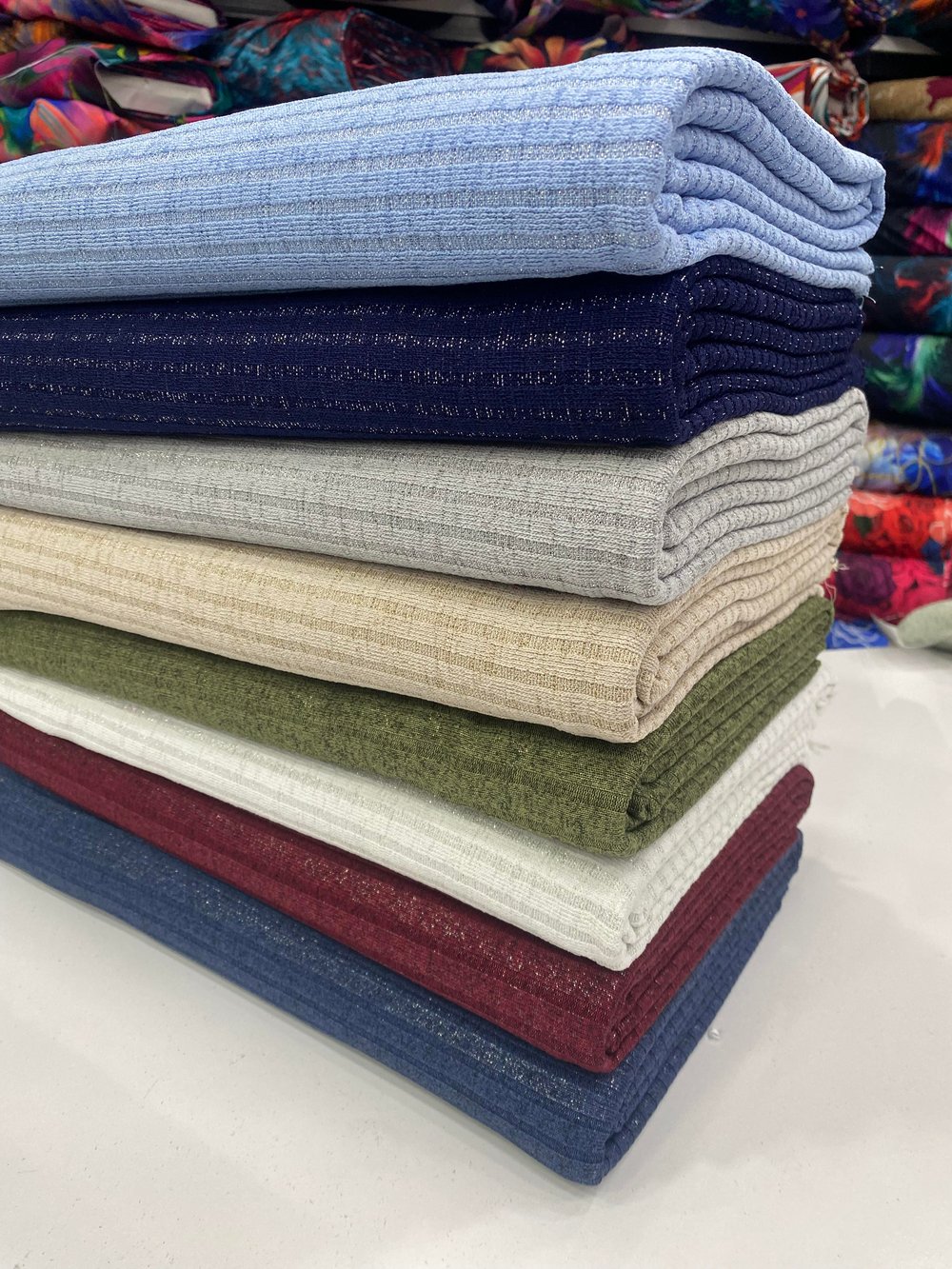 Sim Detaylı Triko Örme Kumaş