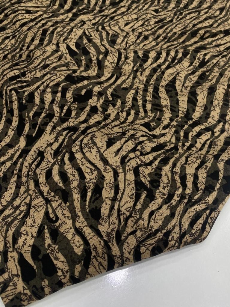Zebra Yüzde Yüz Pamuk Viskon Kumaş