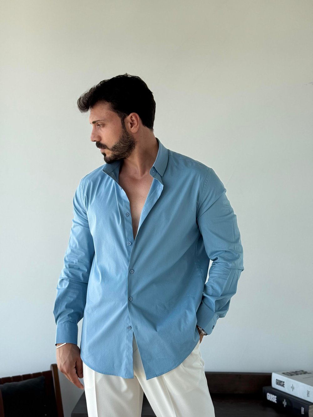 Adrien SlimFit Mavi Gömlek