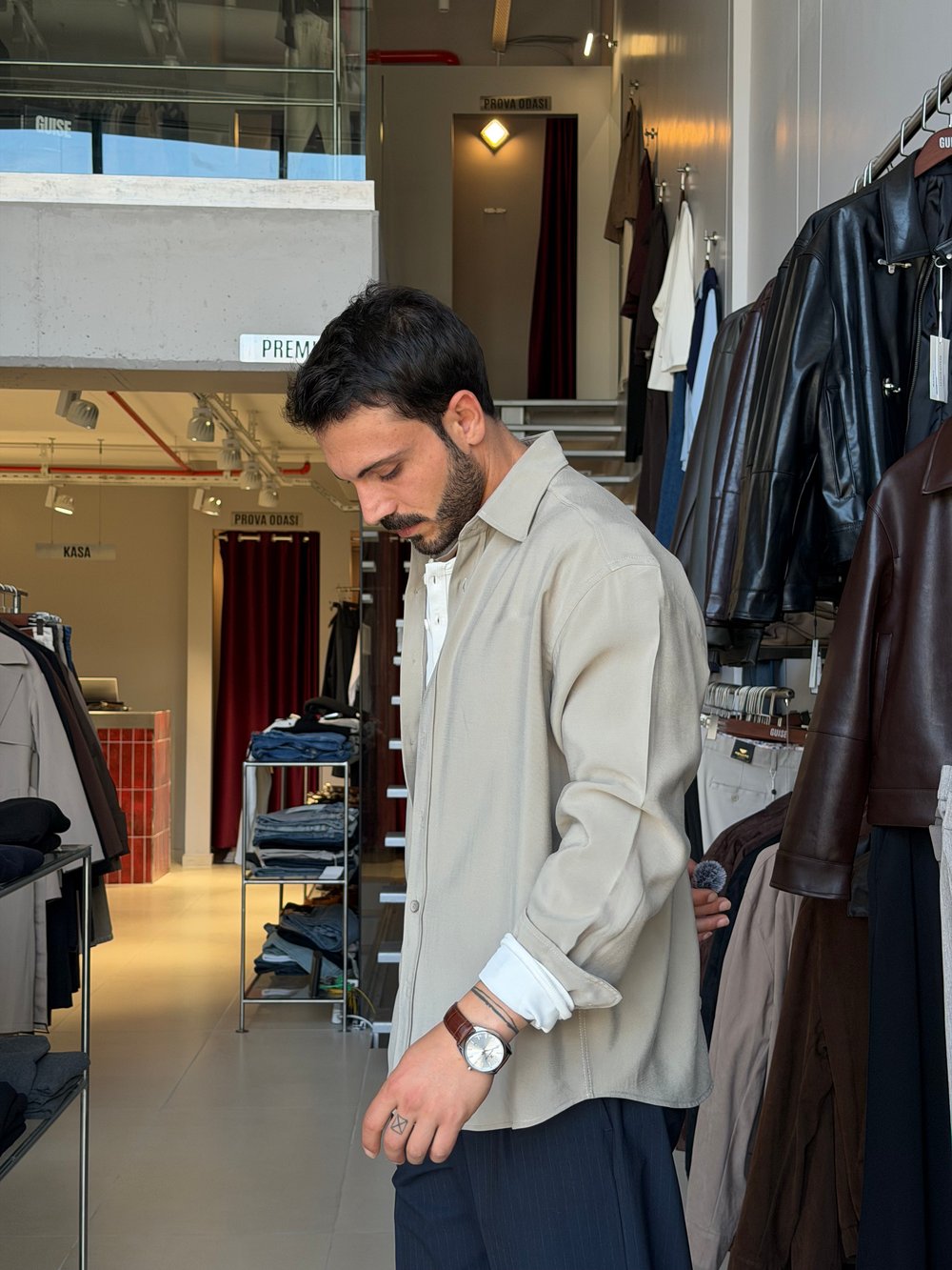 Alain Taş Modal Gömlek
