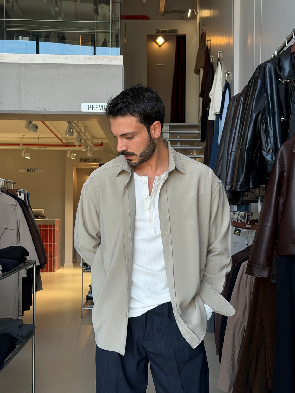 Alain Taş Modal Gömlek