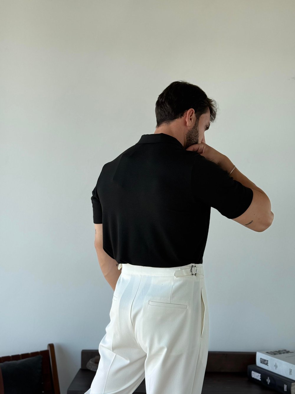 Antonie Polo Yaka Siyah Tişört