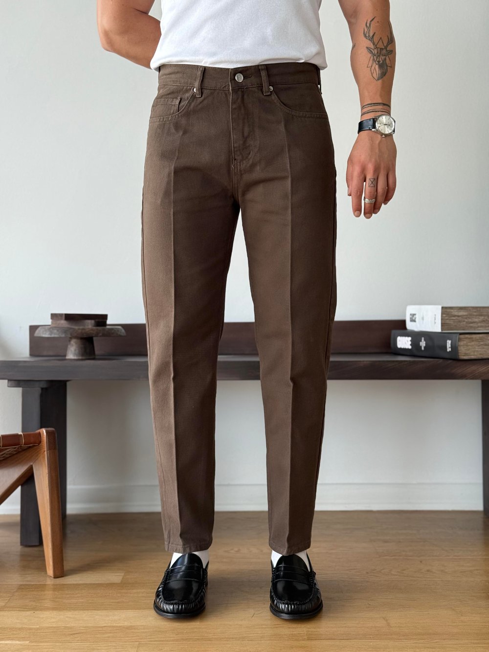 Arvio Brown Regular Jean
