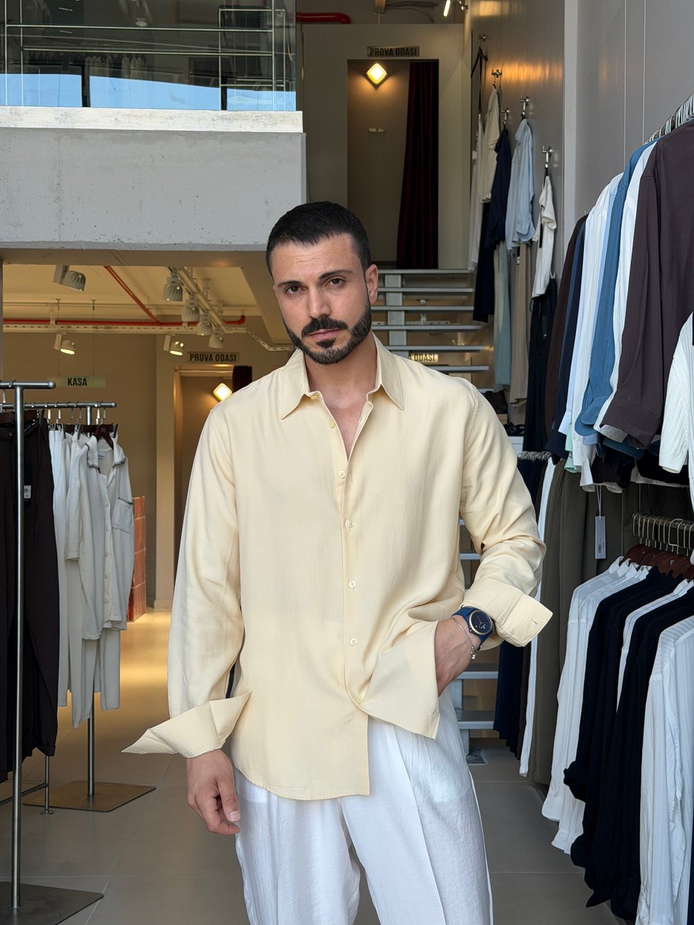 Blas Yellow Lyocell Gömlek