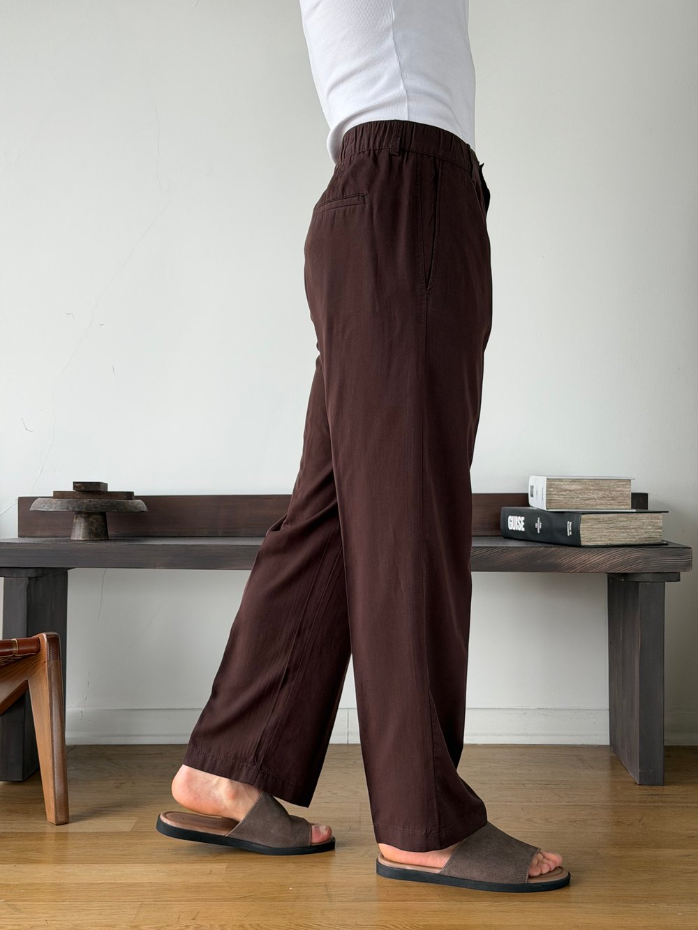 Boise Modal Kahve Baggy Pantolon