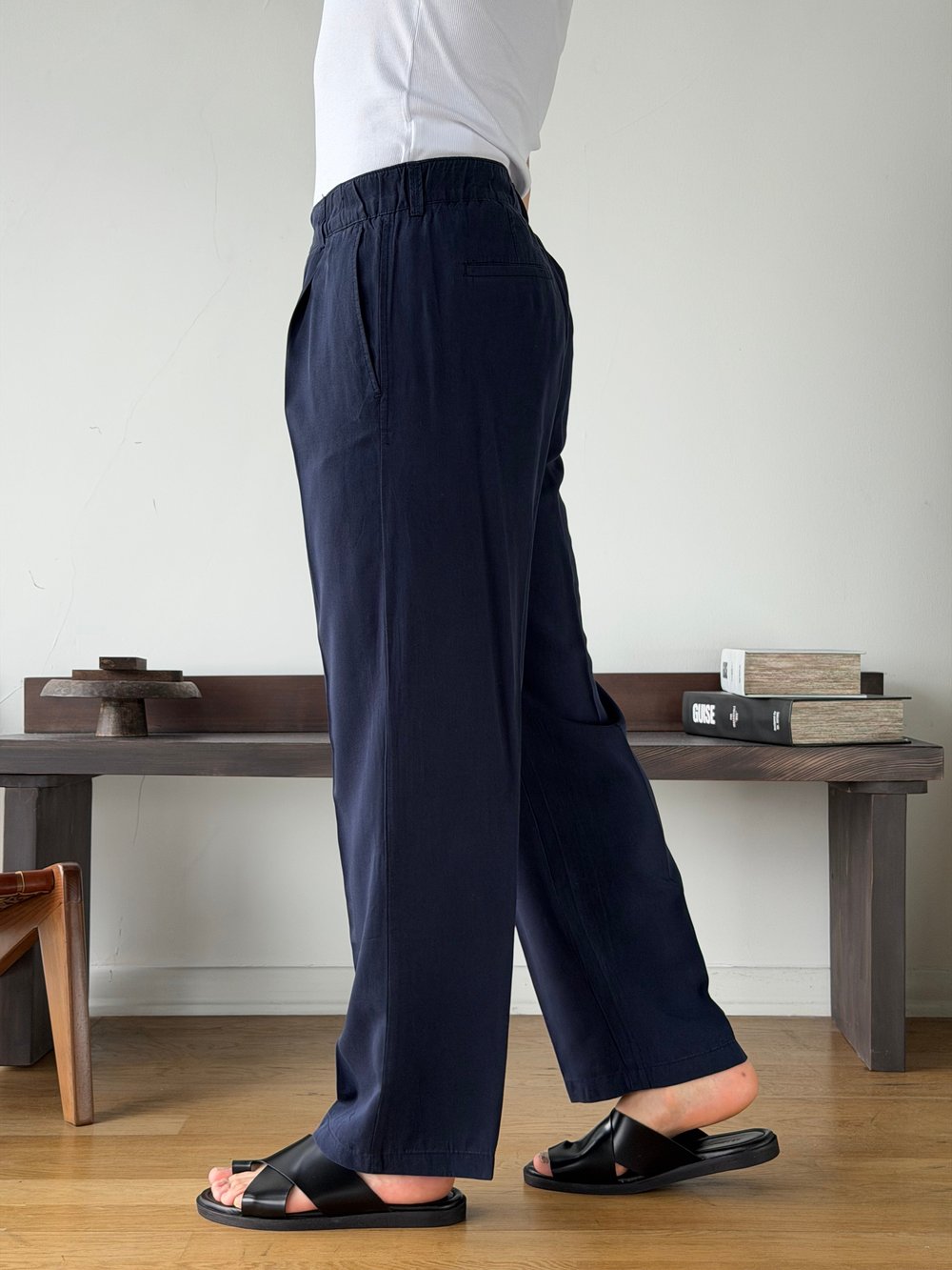 Boise Modal Lacivert Baggy Pantolon