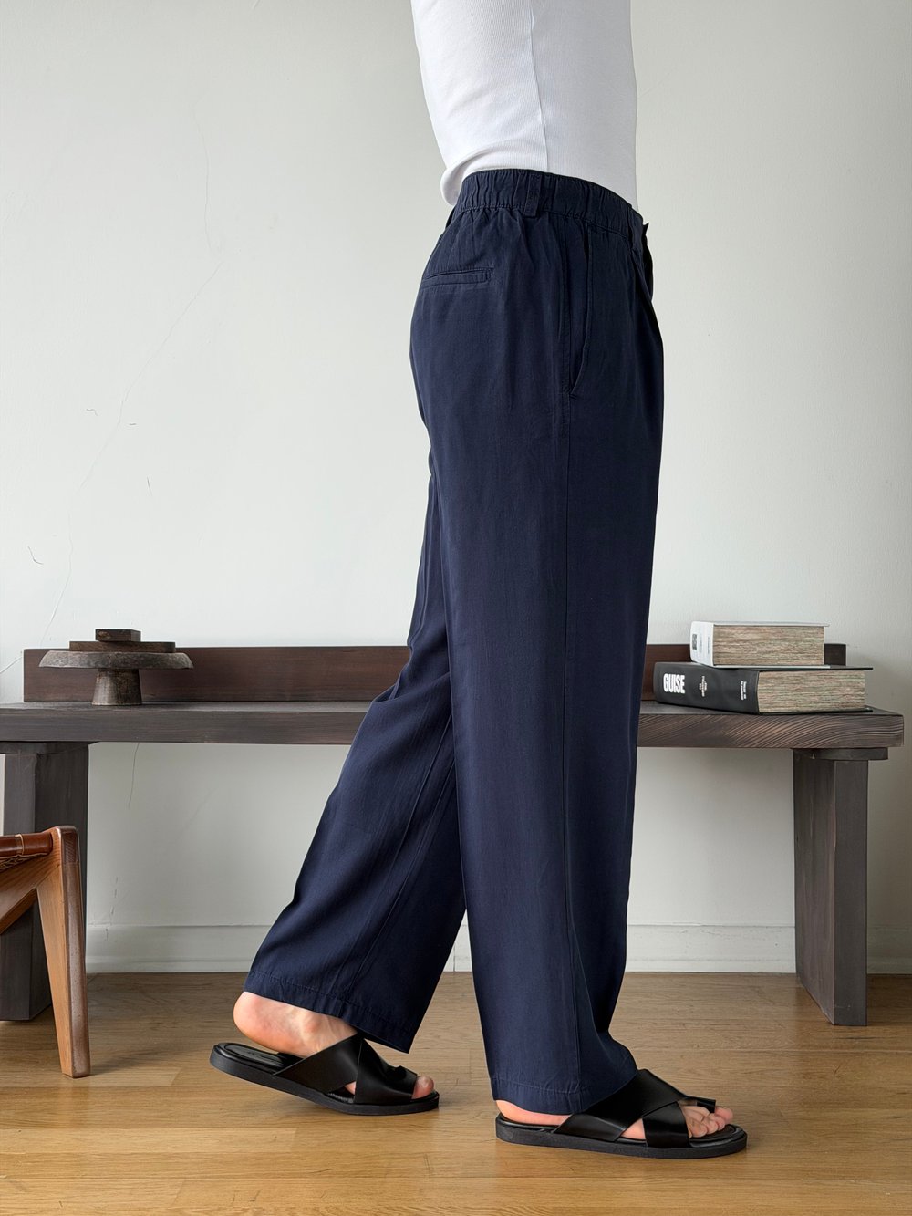 Boise Modal Lacivert Baggy Pantolon