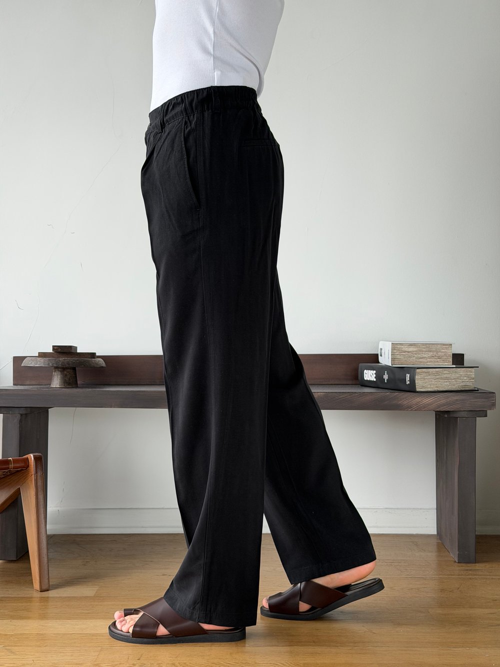 Boise Modal Siyah Baggy Pantolon