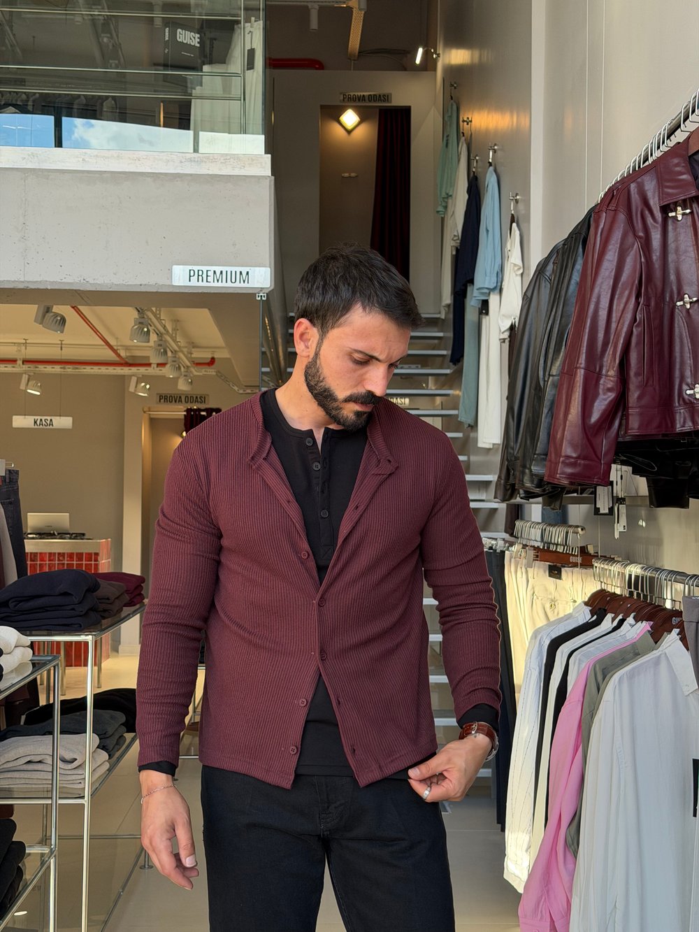 Bruno Bordo Fitilli Triko Hırka
