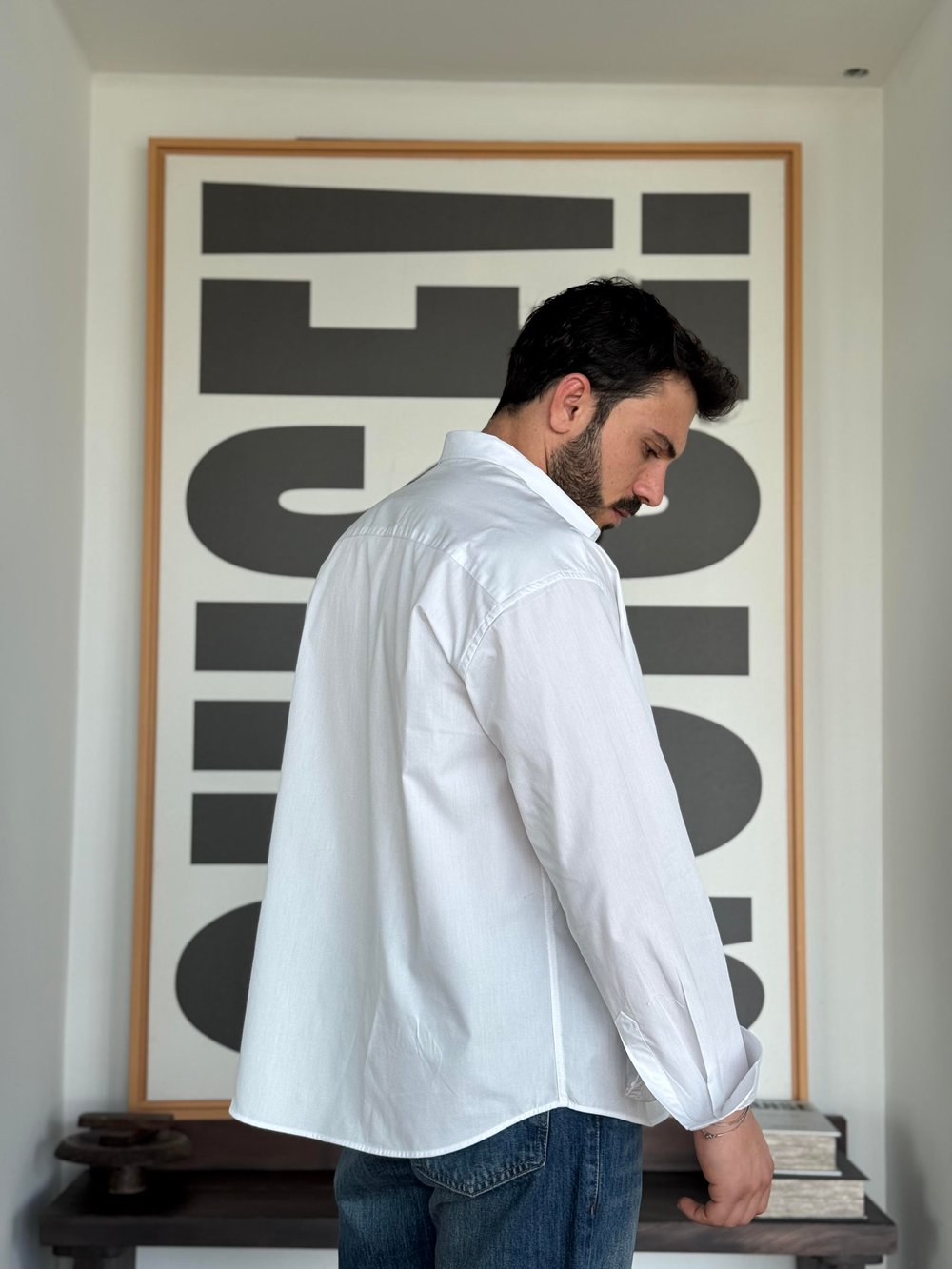 Denver Oversize Poplin Beyaz Gömlek